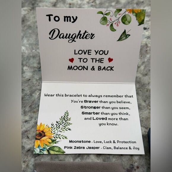 NEW KTBETOO Pink Zebra Jasper & Moonstone Beaded Bracelet Handmade - Picture 3 of 4